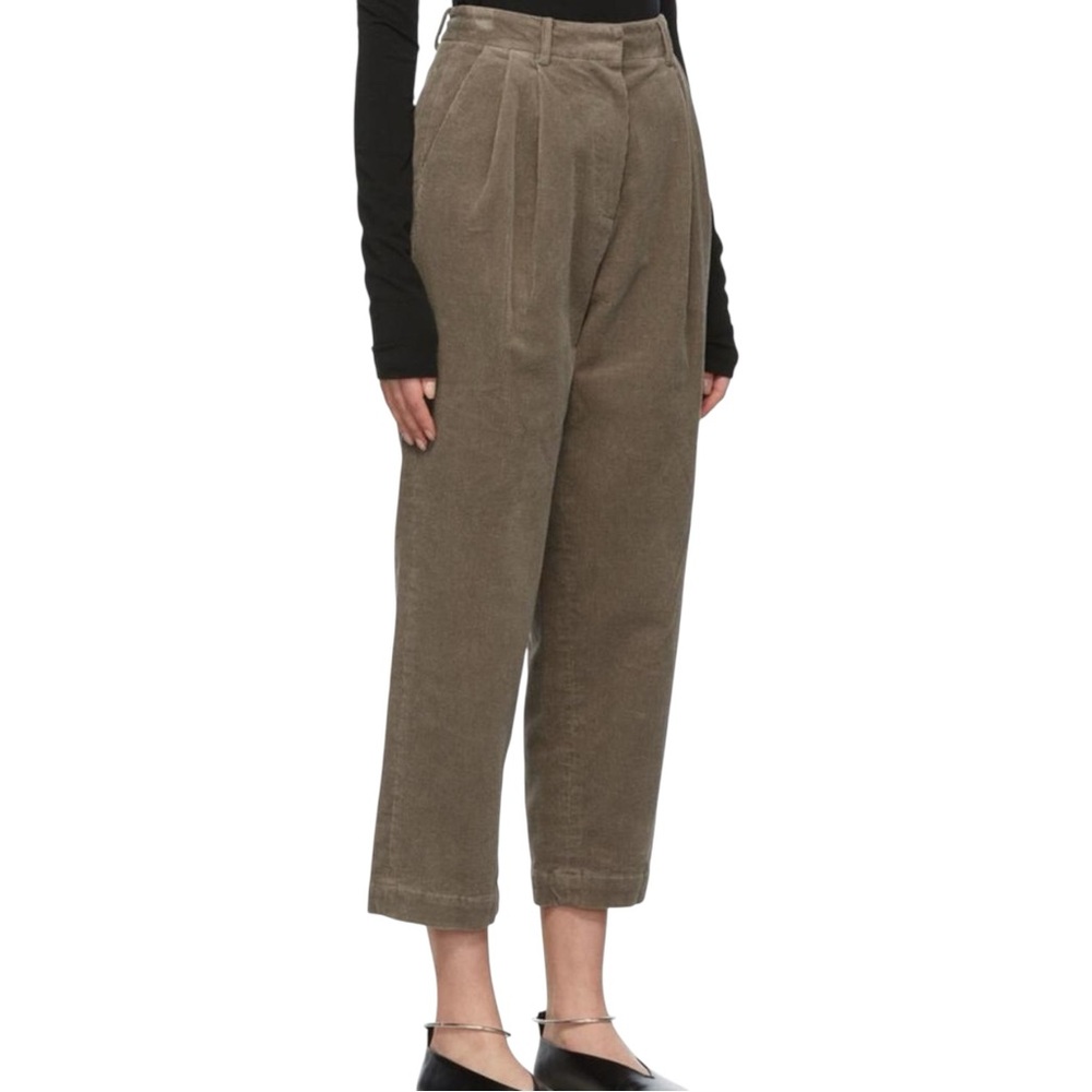 Nothing Written Taupe Corduroy Genet Trousers Pants Size Medium